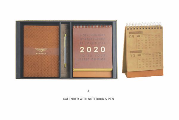 CALENDER WITH NOTEBOOK & PEN