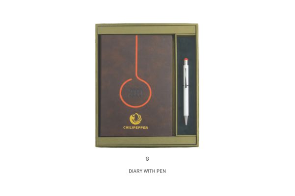 DIARY WITH PEN (G)