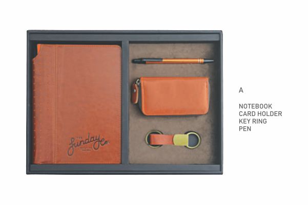 NOTEBOOK CARD HOLDER KEYRING PEN (A)